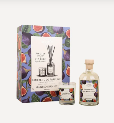 Coffret bougie parfumée + Diffuseur de parfum Figue - Figuier d'Azur