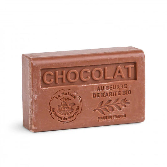 Savon solide parfumé Chocolat - Au beurre de karité bio 125g
