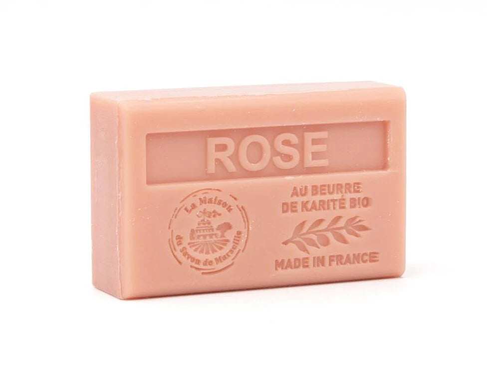 Savon solide parfumé bio - Rose 125g