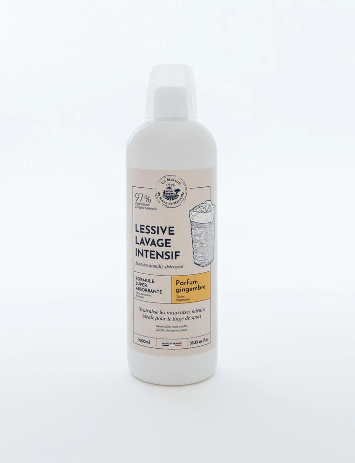 Lessive liquide spéciale lavage intensif - Gingembre 1l