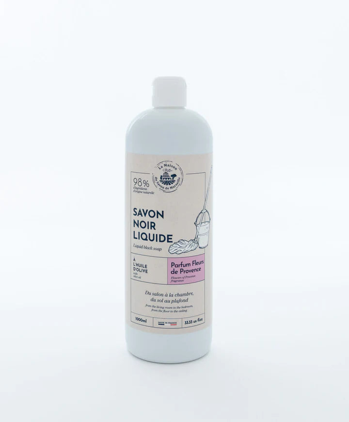 Savon noir liquide - Fleurs de provence 1l