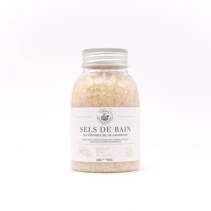 Sel de bain en flacon - Fleur de coton 300g