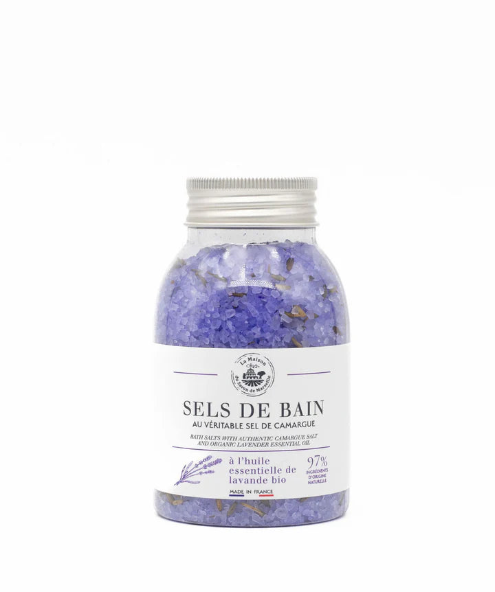 Sels de bain à l'huile essentielle de lavande bio 300g