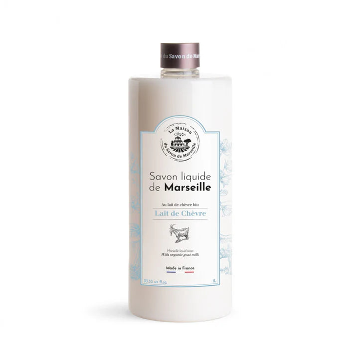Savon liquide de Marseille - Lait de chèvre bio 1l
