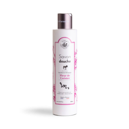 Savon liquide pour la douche enrichi au Lait d'ânesse - Fleur de cerisier 250ml