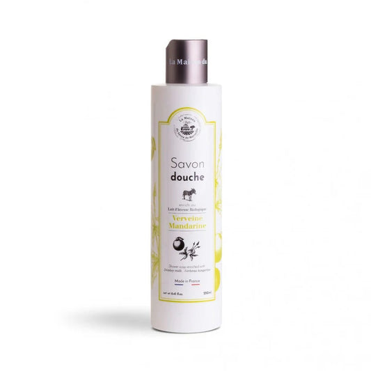 Savon liquide pour la douche enrichi au Lait d'ânesse - Verveine Mandarine 250ml