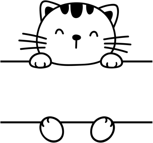 Motif enfant Chat