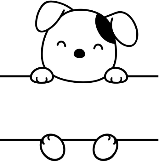 Motif enfant Chien