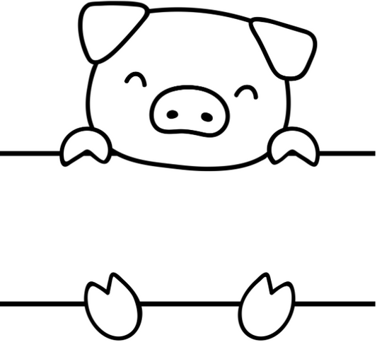Motif enfant Cochon