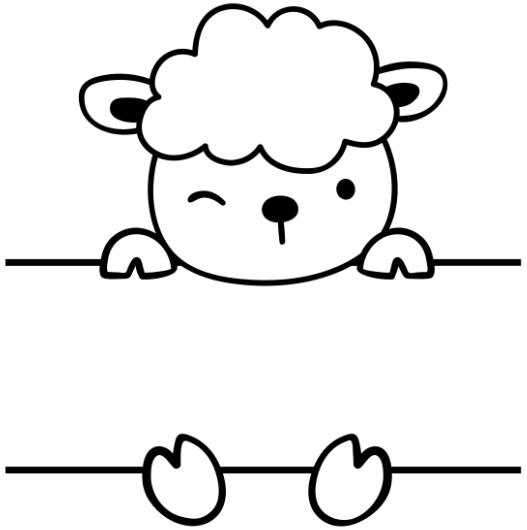 Motif enfant Mouton