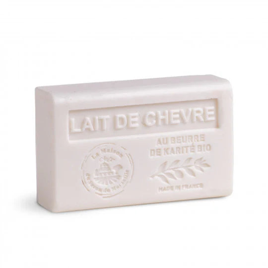 Savon solide parfumé au Lait de chèvre - Au beurre de karité bio 125g