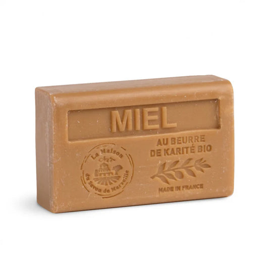 Savon solide parfumé au Miel - Au beurre de karité bio 125g
