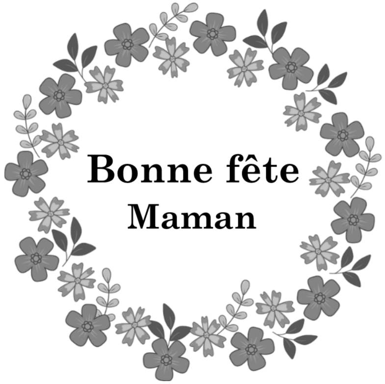 Motif Bonne fête Maman