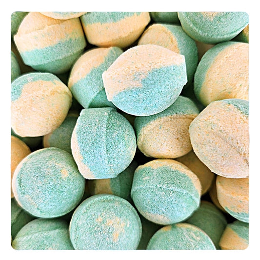 Mini-billes effervescentes bicolores parfum Citron vert