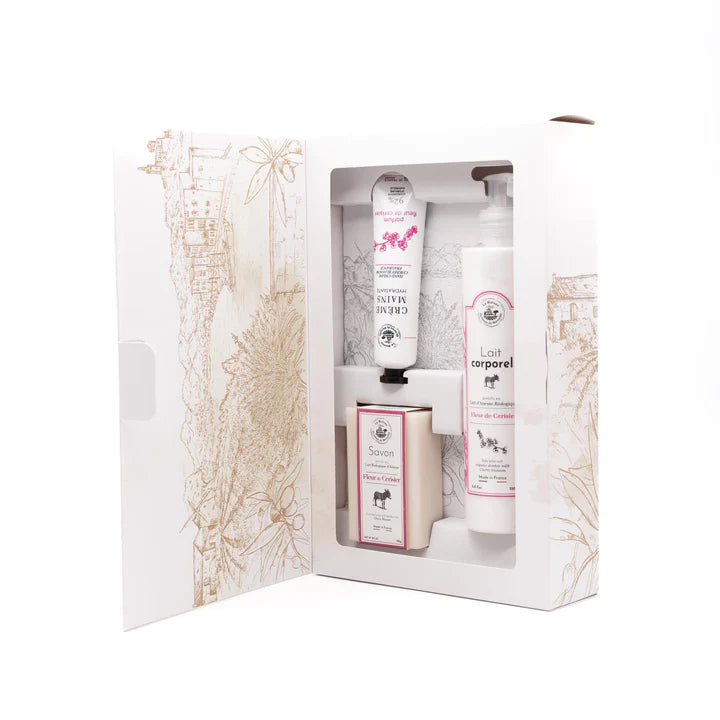 Coffret de soins pour le corps bien-être - Cerisier