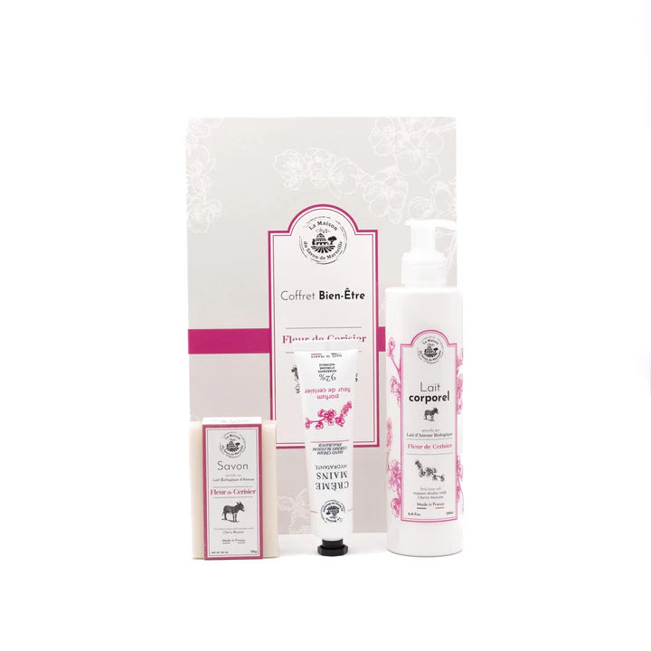 Coffret de soins pour le corps bien-être - Cerisier