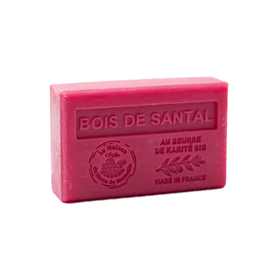 Savon solide parfumé Bois de santal - Au beurre de karité bio 125g