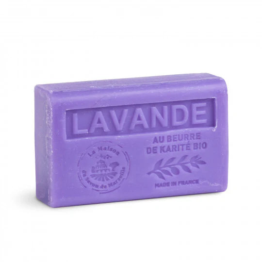 Savon solide parfumé Lavande – Au beurre de karité bio 125g