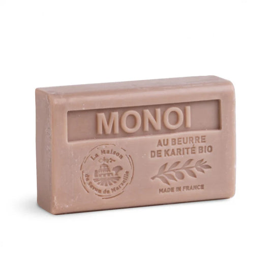 Savon solide parfumé Monoï - Au beurre de karité bio 125g