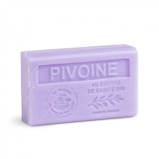 Savon solide parfumé bio - Pivoine 125g