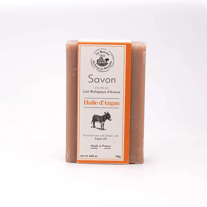 Savon solide Argan - Enrichi au lait d'ânesse 115g