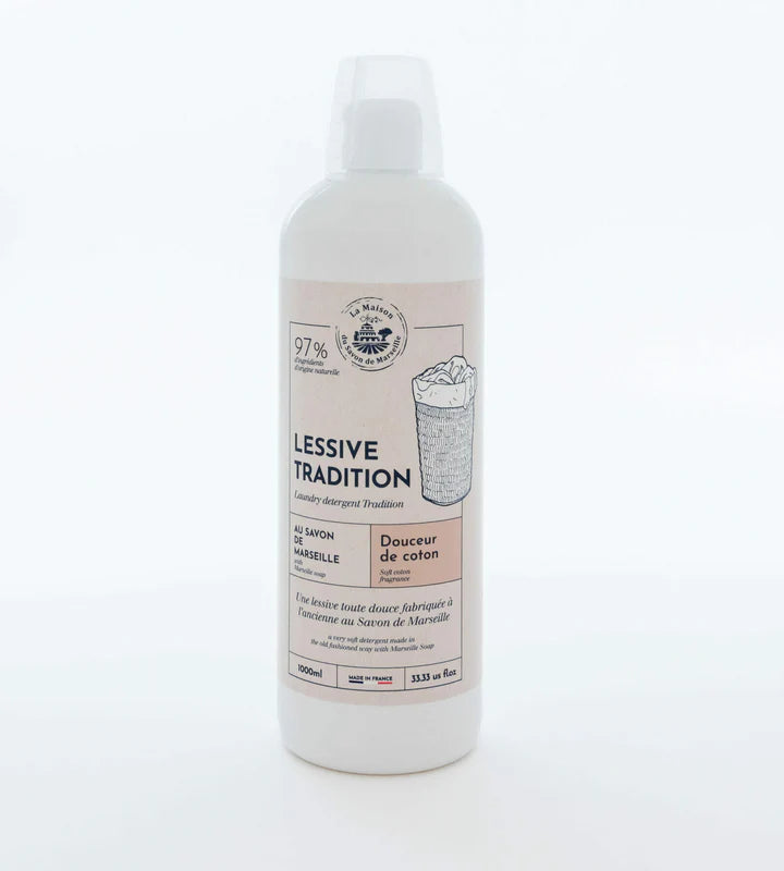 Lessive au Savon de Marseille – Détachant textile efficace 1L
