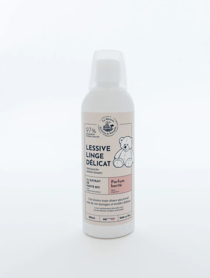 Lessive liquide spéciale linge délicat - Beurre de karité 500ml