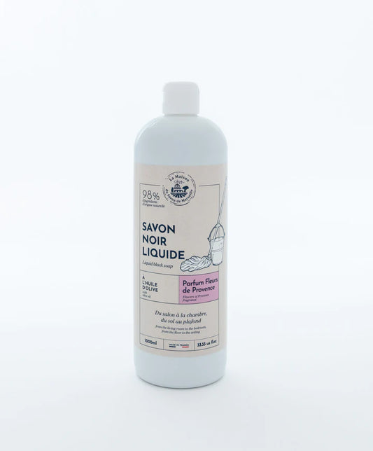 Savon noir liquide - Fleurs de provence 1l