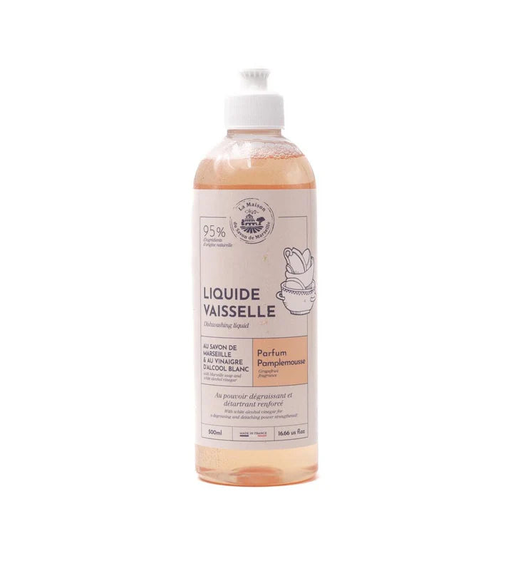 Liquide vaisselle au vinaigre - Pamplemousse 500ml