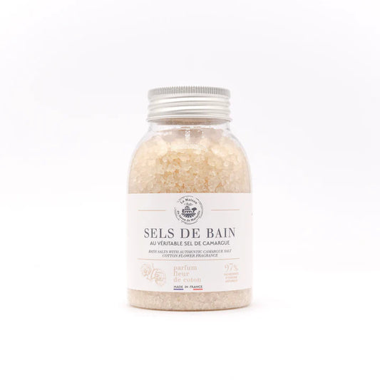 Sel de bain en flacon - Fleur de coton 300g