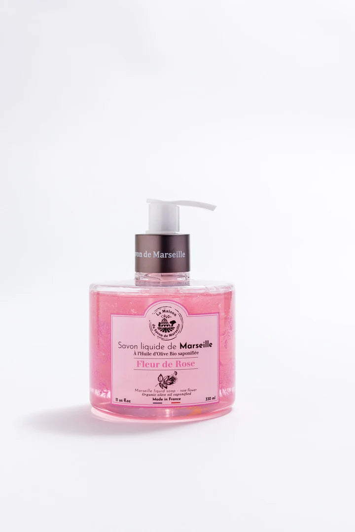 Savon liquide de Marseille - Rose 330ml