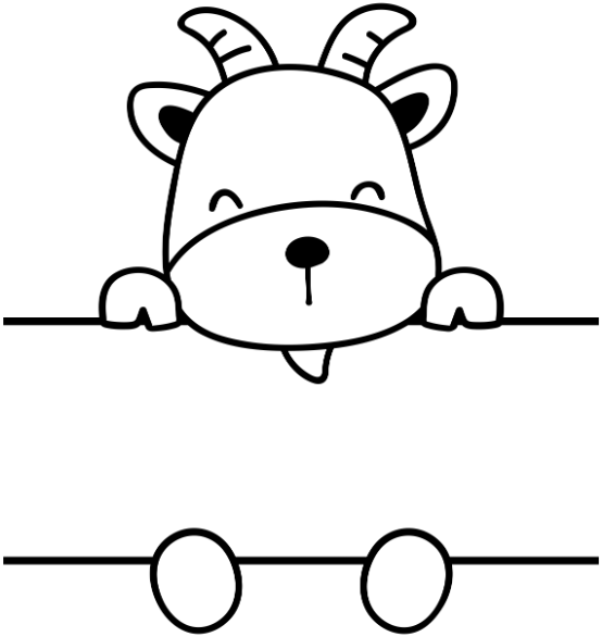 Motif enfant Chèvre