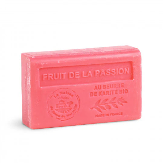 Savon solide parfumé au Fruit de la passion - Au beurre de karité bio 125g