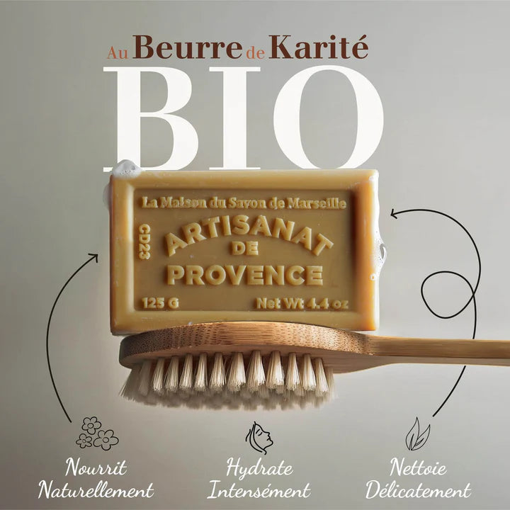 Savon solide parfumé à l'Argile verte - Au beurre de karité bio 125g