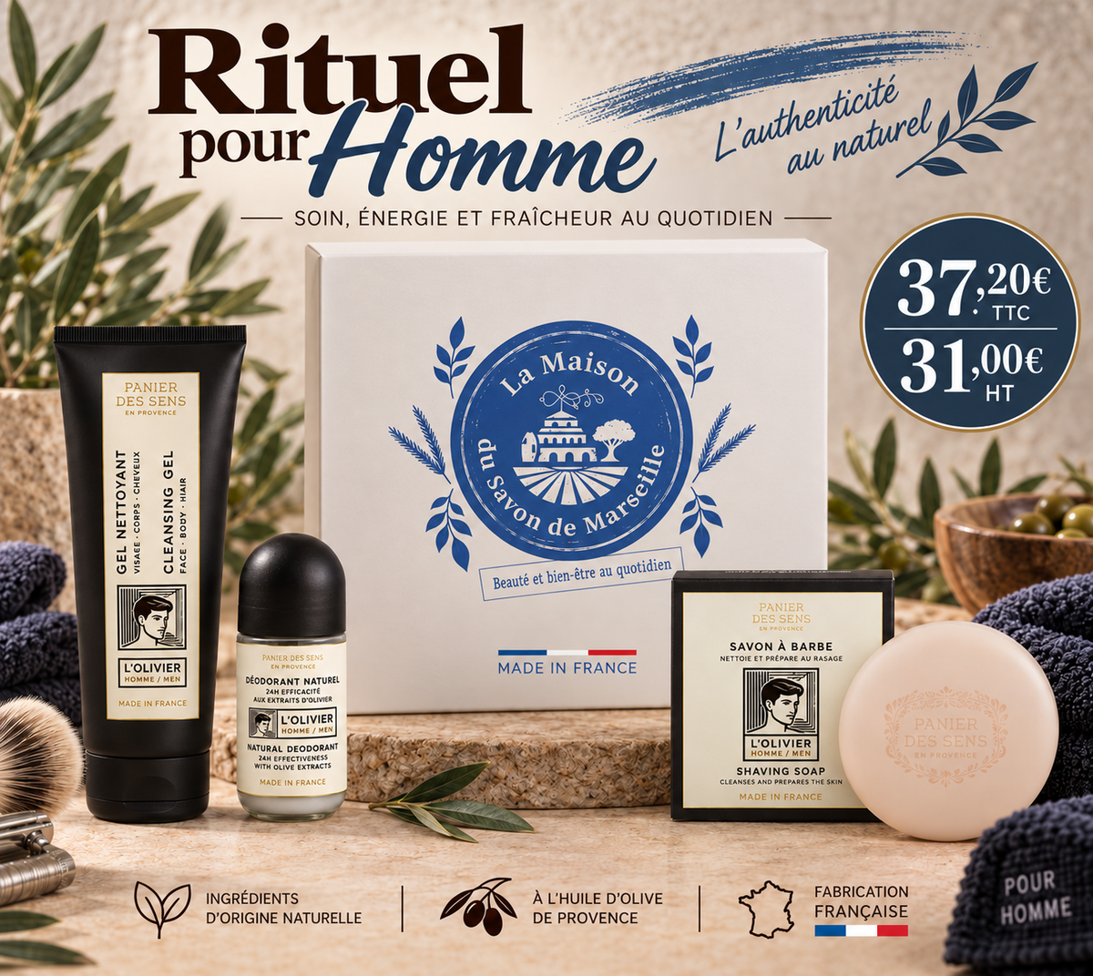 Coffret Rituel pour Homme