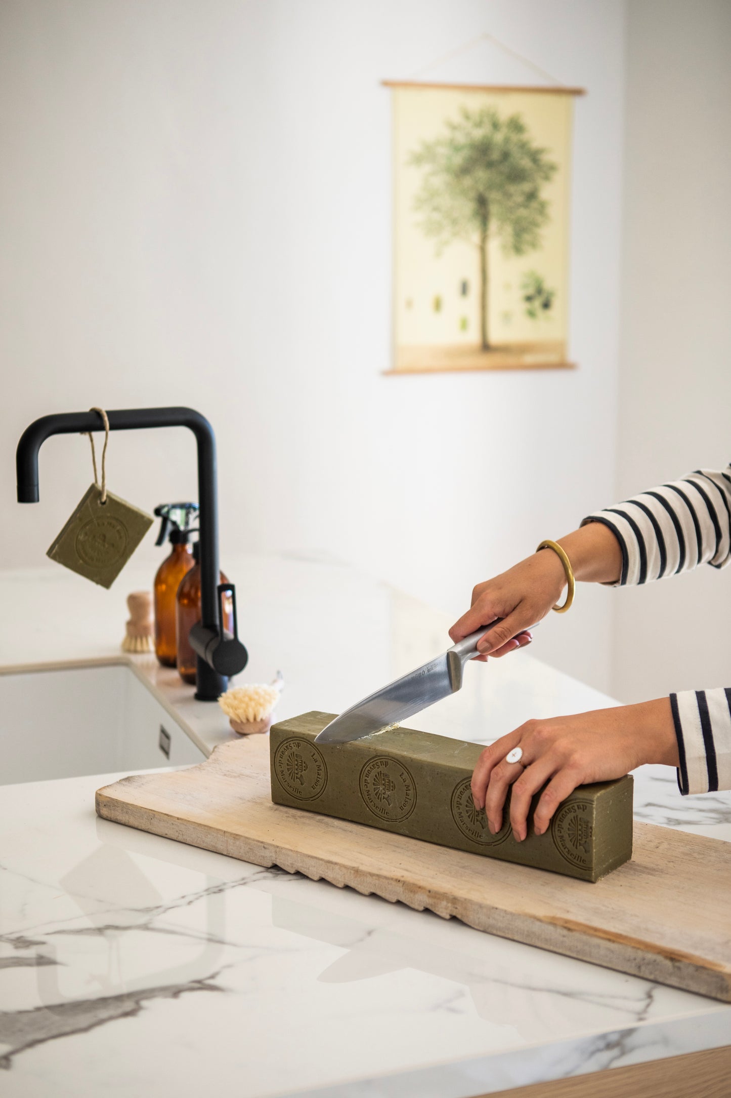 Barre de savon de Marseille - Olive 2kg